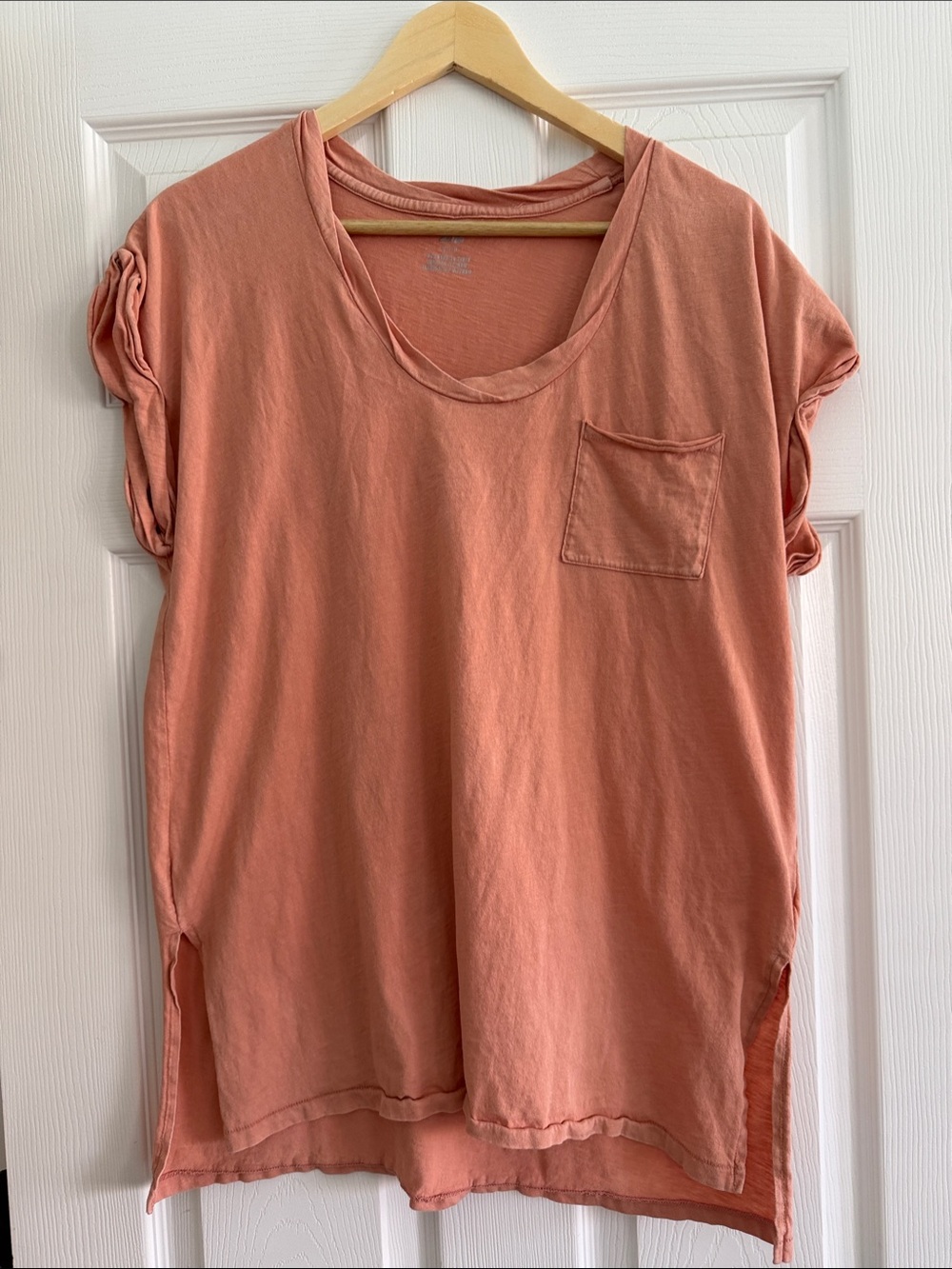 Aerie Women's Oversized Pocket Tee - Coral Size Small